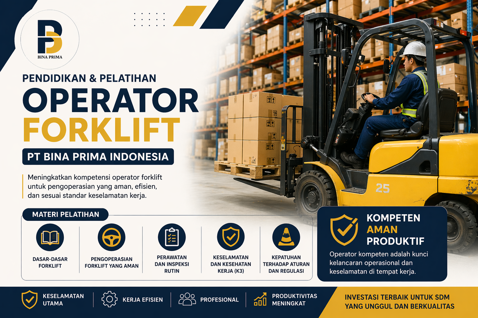 kursus operator forklift