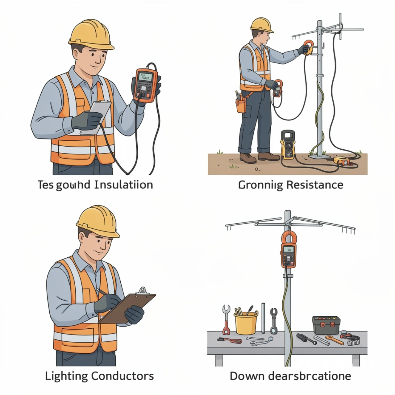 Pengukuran grounding sistem penyalur petir