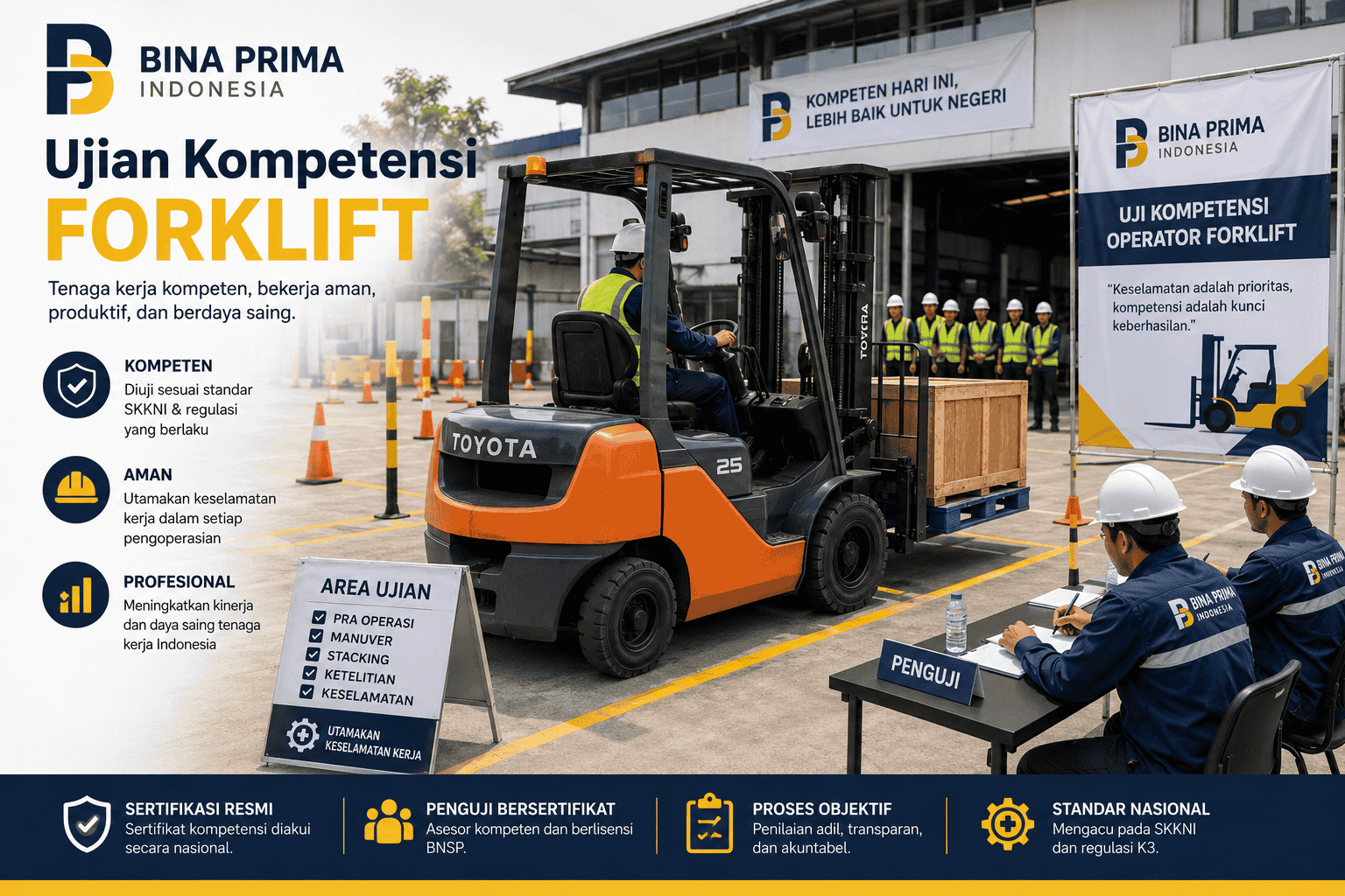 Tips Lulus Uji Kompetensi Operator Forklift di Bina Prima Tips Lulus Uji Kompetensi Operator Forklift di Bina Prima